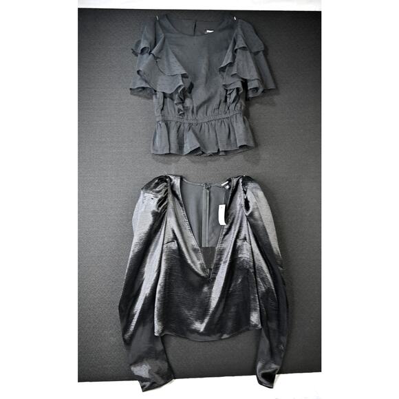 Lot of 2 EXPRESS Black Tops XS NWT - Picture 1 of 7